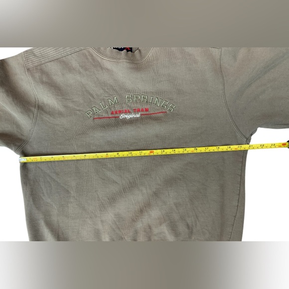 Palm Springs Crewneck Army Green Sweatshirt - Picture 4 of 12